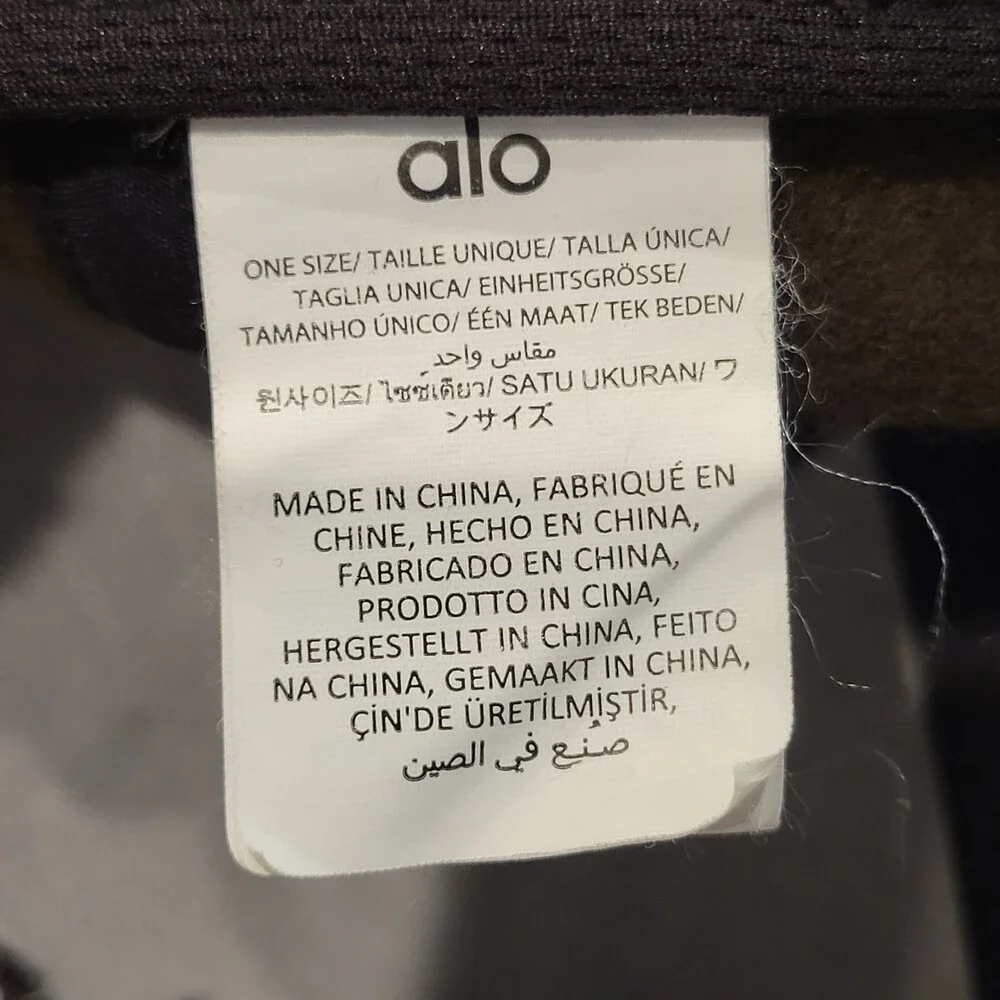 Alo Hat Cap Brown Strap Back Wool Nylon Cashmere Blend One Size District